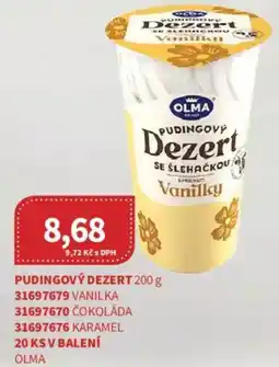 Kubík potraviny OLMA Pudingový dezert nabídka