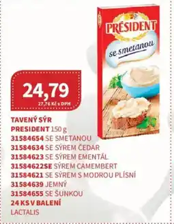 Kubík potraviny PRESIDENT Tavený sýr nabídka