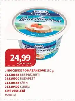 Kubík potraviny MADETA Jihočeské pomazánkové nabídka