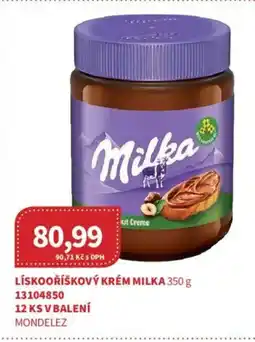 Kubík potraviny Lískooříškový krém Milka nabídka