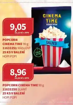 Kubík potraviny Popcorn Cinema time nabídka