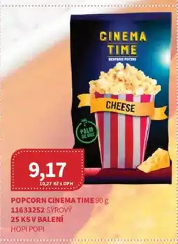 Kubík potraviny Popcorn Cinema time nabídka