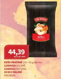 Kubík potraviny DR.ENSA Kešu pražené nabídka