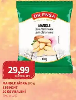 Kubík potraviny DR.ENSA Mandle jádra nabídka