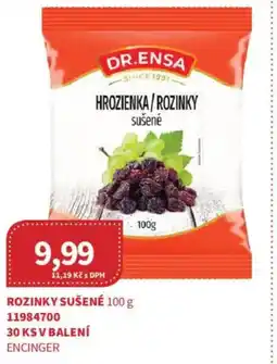 Kubík potraviny DR.ENSA Rozinky sušené nabídka