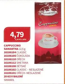 Kubík potraviny Cappuccino Samantha nabídka