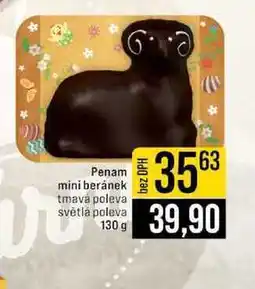 Jip Penam mini beránek tmavá poleva světlá poleva nabídka