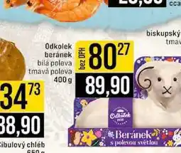 Jip Odkolek beránek bílá poleva tmavá poleva nabídka