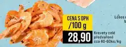 Jip Krevety celé předvařené cca 40-60ks nabídka