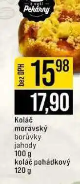 Jip Koláč moravský borůvky jahody 100 g koláč pohádkový 120 g nabídka