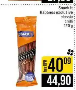Jip Snack It Kabanos exclusive classic chilli nabídka