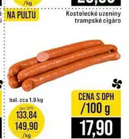 Jip Kostelecké uzeniny trampské cigáro bal. cca 1.9 kg 100g nabídka