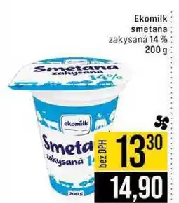 Jip Ekomilk smetana zakysaná 14% Smetana nabídka