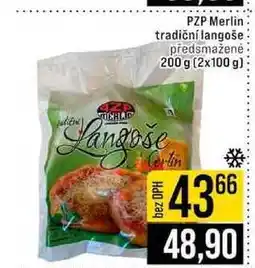 Jip PZP Merlin tradiční langoše předsmažené 200 g (2x100 g) nabídka
