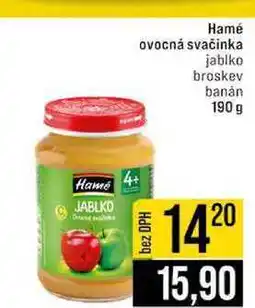 Jip Hamé ovocná svačinka jablko broskev banán nabídka