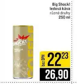 Jip Big Shock! ledová káva různé druhy nabídka