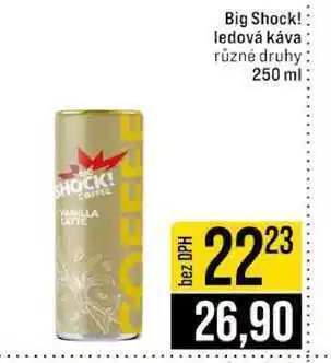Jip Big Shock! ledová káva různé druhy nabídka