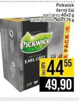 Jip Pickwick černý čaj earl grey 40x2 g ranní classic 40x1.75 g nabídka