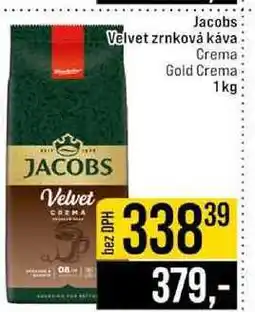 Jip Jacobs Velvet zrnková káva Crema Gold Crema nabídka