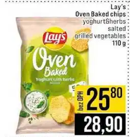 Jip Lay's Oven Baked chips yoghurt&herbs salted grilled vegetables nabídka