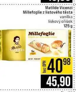 Jip Matilde Vicenzi Millefoglie z listového těsta vanilka lískový oříšek nabídka