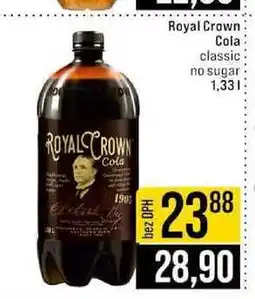 Jip Royal Crown Cola classic no sugar nabídka