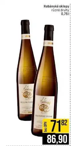 Jip Habánské sklepy různé druhy nabídka