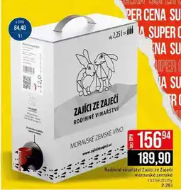 Jip Rodinné vinařství Zajíci ze Zaječí moravské zemské různé druhy nabídka