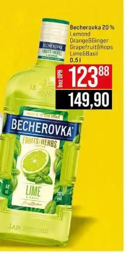 Jip Becherovka 20% Lemond Orange&Ginger Grapefruit&Hops Lime&Basil nabídka