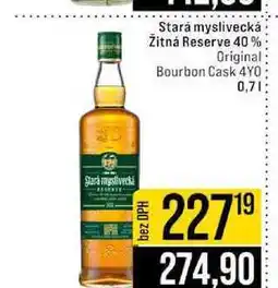 Jip Stará myslivecká Žitná Reserve 40% Original Bourbon Cask 4YO nabídka