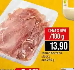 Jip Jamon Serrano plátky cca 250 g 100g nabídka