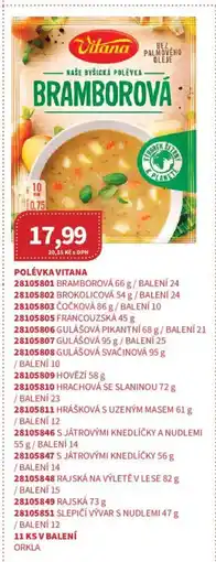 Kubík potraviny Polévka Vitana nabídka