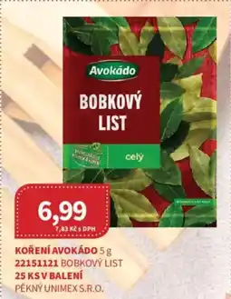 Kubík potraviny Koření Avokádo nabídka