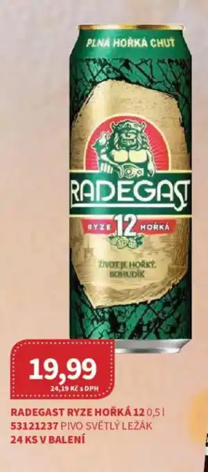 Kubík potraviny Radegast Ryze hořká 12 nabídka