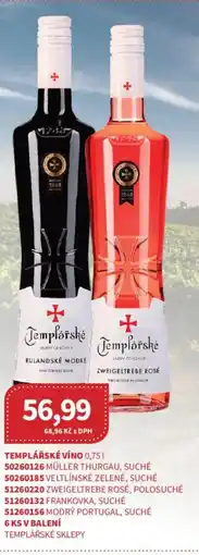 Kubík potraviny Templářské víno nabídka
