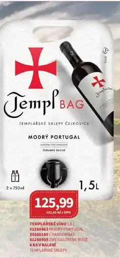 Kubík potraviny Templářské víno nabídka