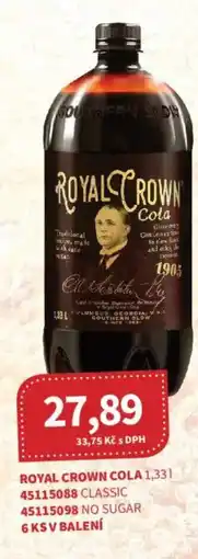 Kubík potraviny Royal Crown cola nabídka