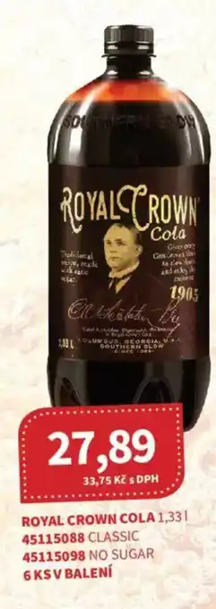 Kubík potraviny Royal Crown cola nabídka