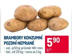 Makro Brambory konzumní pozdní neprané nabídka