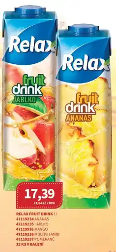 Kubík potraviny Relax Fruit drink nabídka