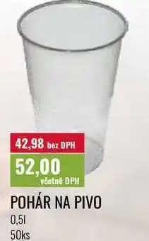 Ratio POHÁR NA PIVO 0,5l 50ks nabídka