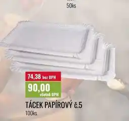 Ratio TÁCEK PAPÍROVÝ Č.5 100ks nabídka