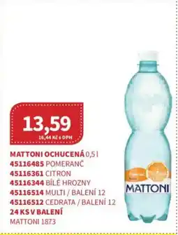 Kubík potraviny Mattoni ochucená nabídka