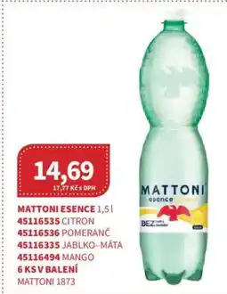 Kubík potraviny Mattoni esence nabídka