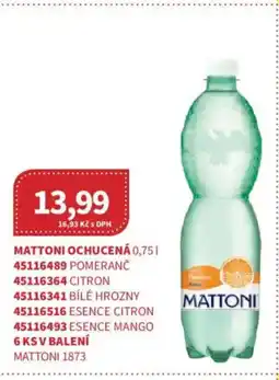 Kubík potraviny Mattoni ochucená nabídka