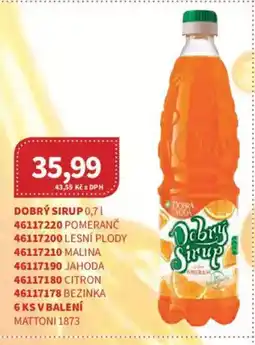 Kubík potraviny Dobrý sirup nabídka