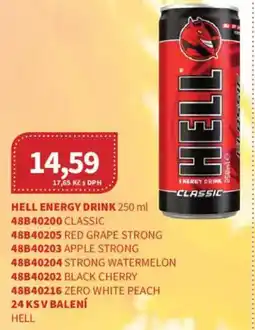 Kubík potraviny Hell energy drink nabídka