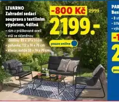 Lidl Zahradní sedací souprava s textilním výpletem nabídka