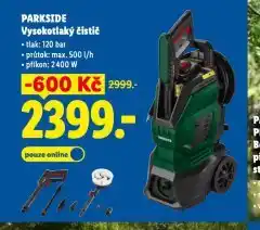 Lidl Vysokotlaký čistič nabídka