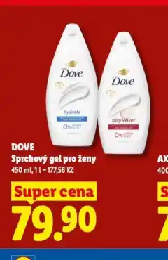 Lidl Dove sprchový gel nabídka